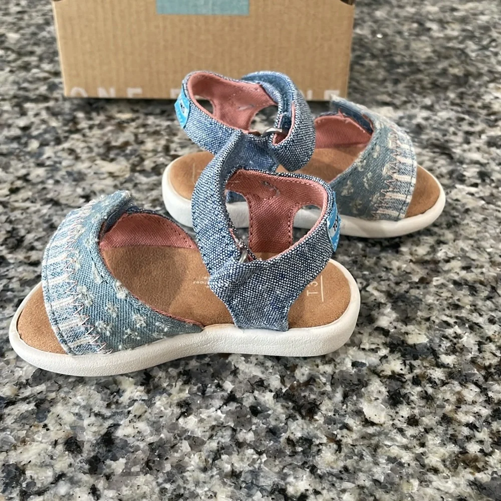 Toms Slub Denim Sandals